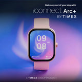 TIMEX iConnect Arc+ Smartwatch with 2.01 Inch IPS Display with BT Calling Smartwatch for Unisex - TWIXW1601T
