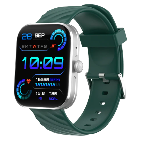 Noise Newly Launched ColorFit Spark with Massive 2" HD Display, Bluetooth Calling, 150+ Watch Faces, 100+ Sports Modes, 7 Days Battery Life Smart Watch for Men and Women - ( Green )