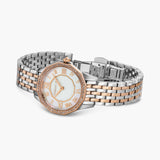 Cerruti 1881 Women Embellished Analog Watch with Metal Strap CECIWLG0008205W