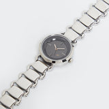 Fastrack Quartz Analog Black Dial Metal Strap Watch for Girls 6117SM01