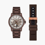 KENNETH COLE Men Skeleton Automatic Watch with Interchangeable Straps - KCWGY2104102MN - KRISHNA WATCH COMPANY