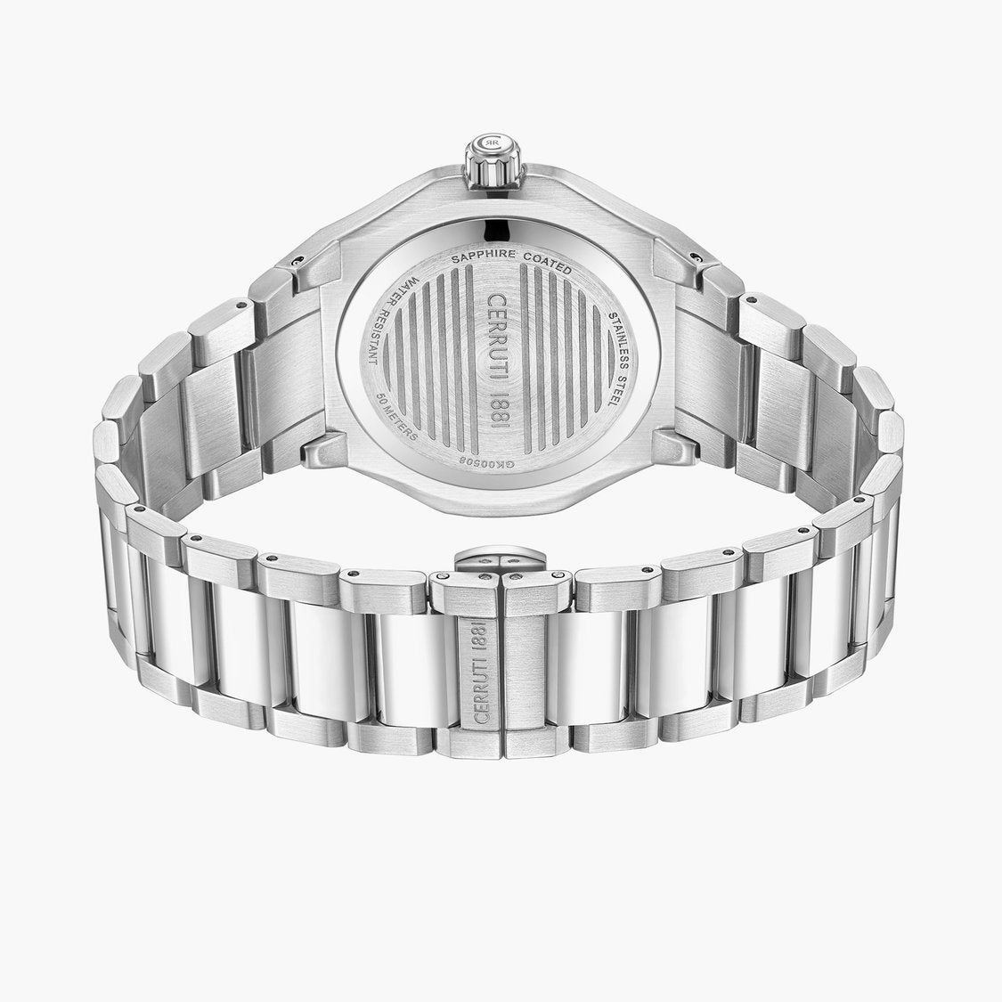 CERRUTI 1881 Multifunction 35 mm Brown Dial Stainless Steel Analogue Watch for Men - CECIWGK0050803