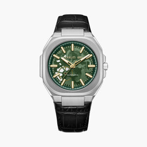 CERRUTI 1881 Leather Strap Automatic Watch - CECIWGE0050204 - KRISHNA WATCH COMPANY