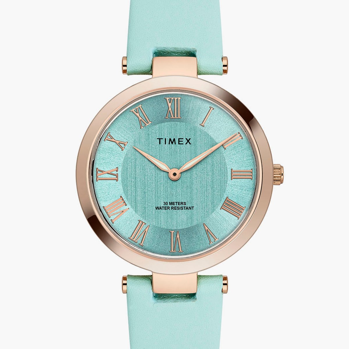 Timex Roman Tiffany Blue Dial Analog Women's Watch - TWEL19210
