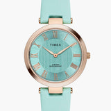 Timex Roman Tiffany Blue Dial Analog Women's Watch - TWEL19210