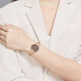 Fastrack Automatic Rose Gold Dial Metal Strap Watch For Girls 6310WM01