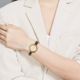 Titan Raga Viva Women Watch With Leather Strap - 2575WL01