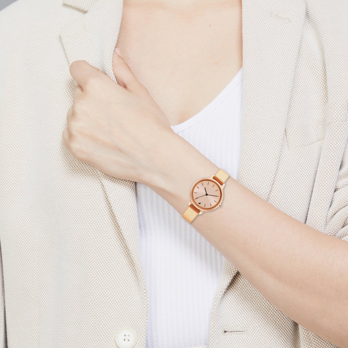 Fastrack Glitch Quartz Analog Watch for Girls 6234wl01