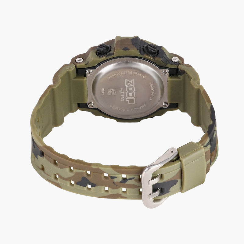 Zoop Digital Watch with Digital Dial & Military Camo Strap for Boys Kids, from House of Titan 16051pp04