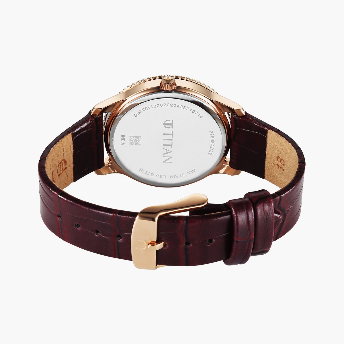 TITAN Purple Sports Fashion Leather Strap Analog Watch - 2766KL01