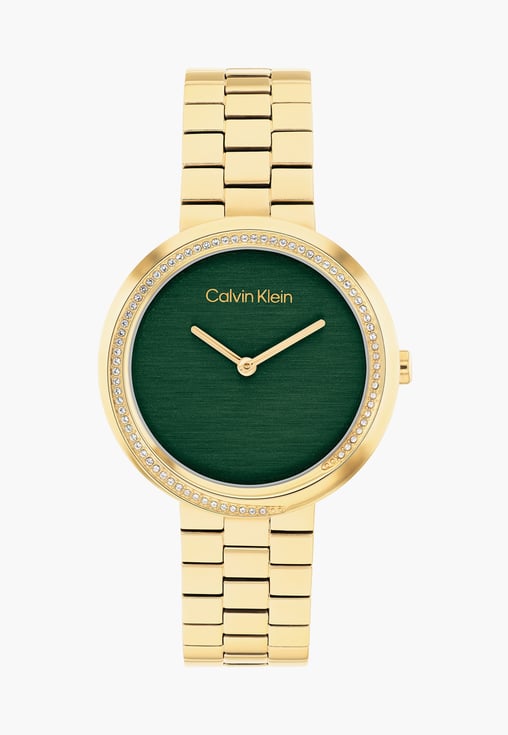 Calvin Klein Twisted Bezel Quartz Women's Watch, 25100167