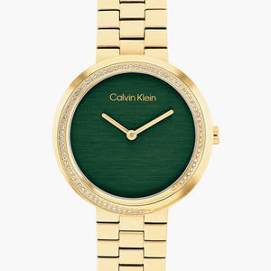 Calvin Klein Twisted Bezel Quartz Women's Watch, 25100167