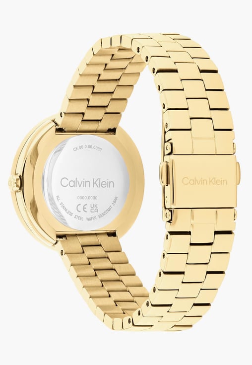 Calvin Klein Twisted Bezel Quartz Women's Watch, 25100167