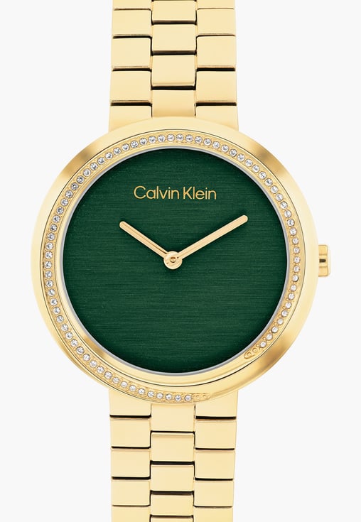 Calvin Klein Twisted Bezel Quartz Women's Watch, 25100167
