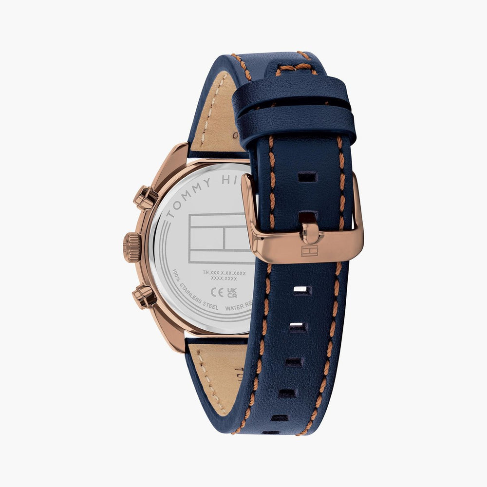 TOMMY HILFIGER Hudson Leather Strap Chronograph Watch - TH1710721W - KRISHNA WATCH COMPANY