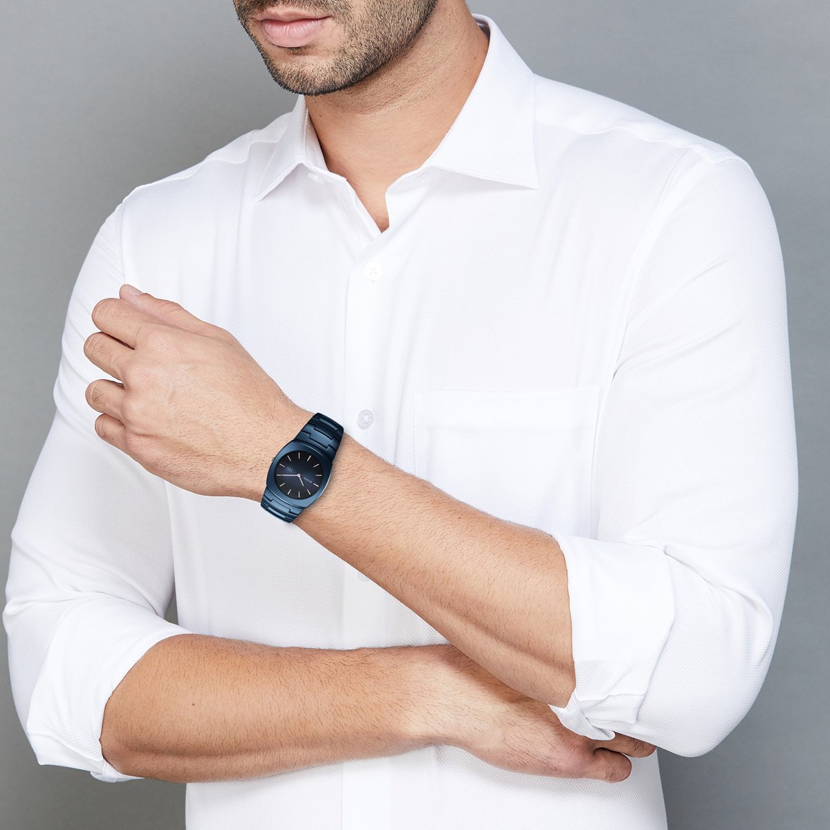 Titan Edge Fumage Watch For Men - 10055QC01