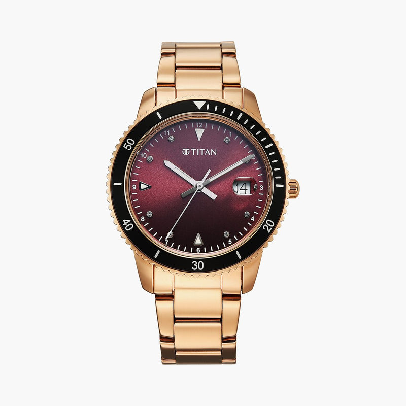 TITAN Purple Sports Fashion Phase II Analog Watch - 2768KM02