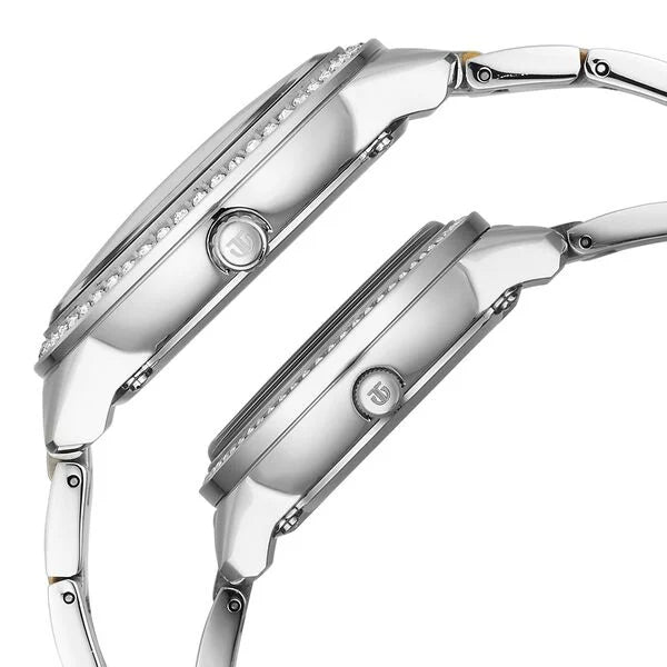 Titan Royal Bandhan Quartz Analog with Day and Date Watch For Couple 100022778bm01