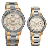 Titan Royal Bandhan Quartz Analog with Day and Date Watch For Couple 100022778km02