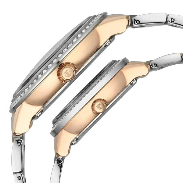 Titan Royal Bandhan Quartz Analog with Day and Date Watch For Couple 100022778km02