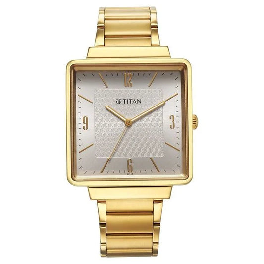Titan Karishma Silver Dial Watch for Men 10005ym02