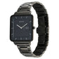 Titan Edge Quad Quartz Analog Blue Dial With Grey Stainless Steel Strap Watch For Men 10017qm01