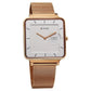 Titan Edge Quad Quartz Analog White Dial With Rose Gold Stainless Steel Strap Watch For Men 10017WM01