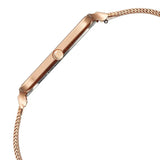 Titan Edge Quad Quartz Analog White Dial With Rose Gold Stainless Steel Strap Watch For Men 10017WM01