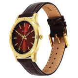 Titan Karishma Festive Analog with Mahogany Watch for Men 10058yl01