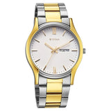 Titan Karishma Regal Classic Day-Date Men's Dress Watch 10059bm03