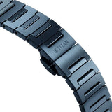 Titan Edge Meister Quartz Analog Blue Dial Blue Stainless Steel Strap Watch For Men 10065qm03