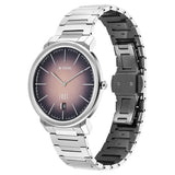 Titan Edge Meister Quartz Analog with Date Brown Dial Black Titanium Strap Watch For Men 10065tm01