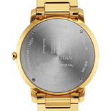 Titan Edge Meister Quartz Analog with Date Green Dial Golden Stainless Steel Strap Watch For Men 10065ym01