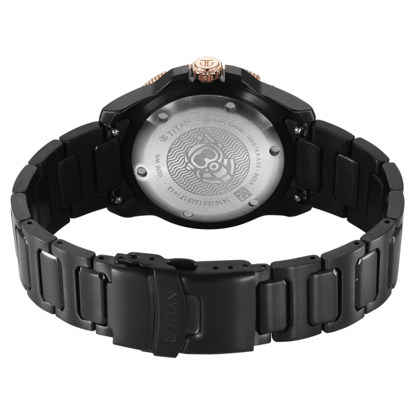 Titan Zero Hour Diver's 100m Quartz Analog Watch For Men - 10067KM02