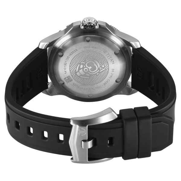 Titan Zero Hour Diver's 100m Quartz Analog Watch For Men - 10067KP01