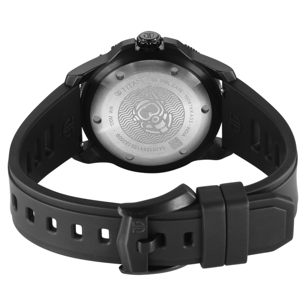 Titan Zero Hour Diver's 100m Quartz Analog Watch For Men - 10067KP02
