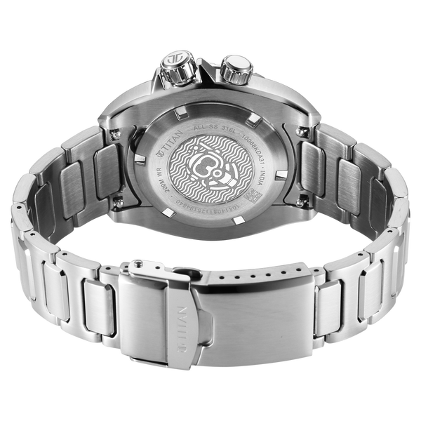 Titan Zero Hour Diver's 200m Quartz Analog Watch For Men - 10068KM01