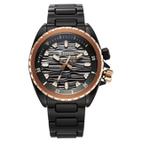 Titan Zero Hour Diver's 200m Quartz Analog Black Watch For Men 10068km02