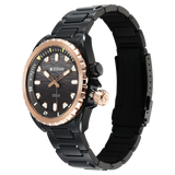 Titan Zero Hour Diver's 200m Quartz Analog Black Watch For Men 10068km02