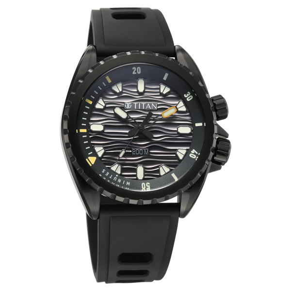 Titan Zero Hour Diver's 200m Quartz Analog Watch For Men 10068np01