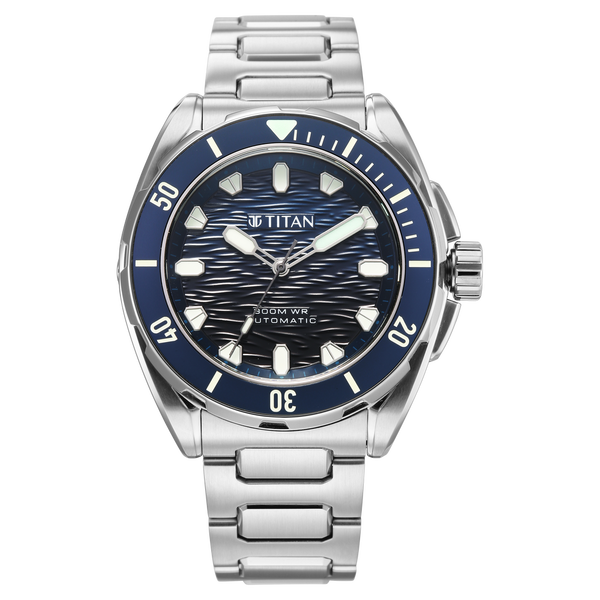 Titan Zero Hour Diver's 300m Automatic Analog Watch - 10069KM01