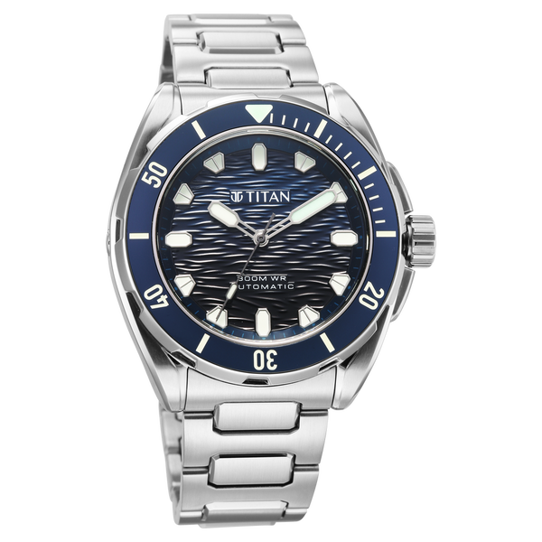 Titan Zero Hour Diver's 300m Automatic Analog Watch - 10069KM01