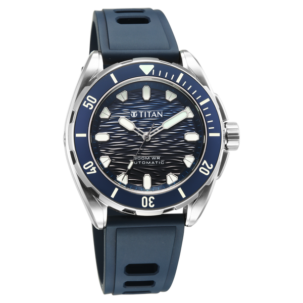 Titan Zero Hour Diver's 300m Automatic Analog Watch - 10069KM01