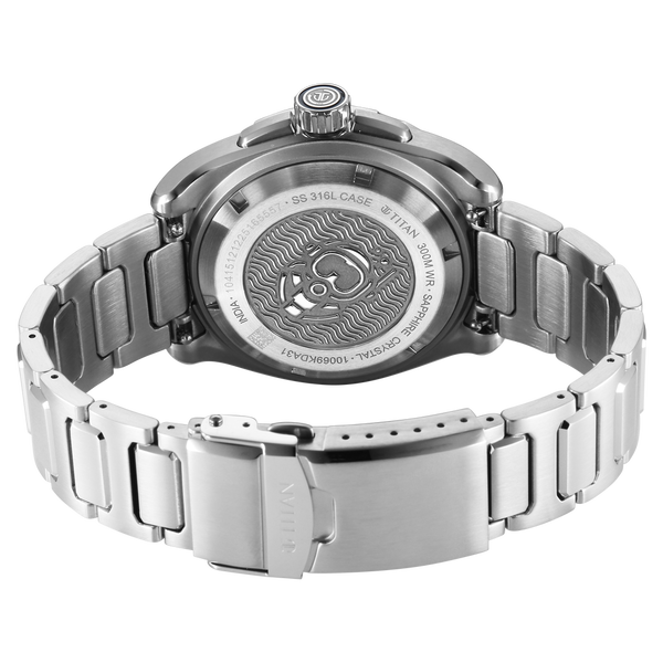 Titan Zero Hour Diver's 300m Automatic Analog Watch - 10069KM01