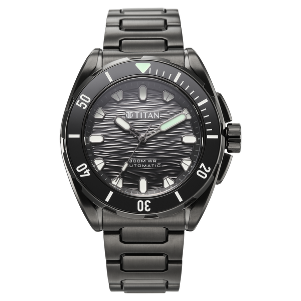 Titan Zero Hour Diver's 300m Automatic Analog Watch For Men 10069km03