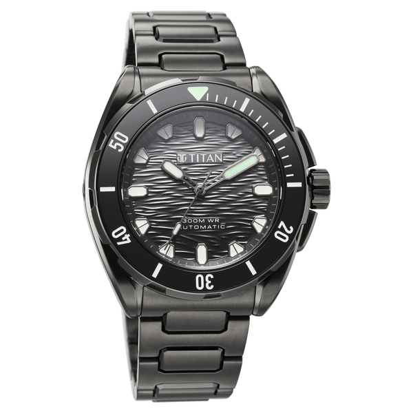 Titan Zero Hour Diver's 300m Automatic Analog Watch For Men 10069km03
