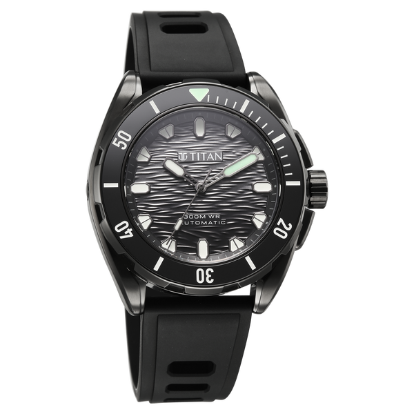 Titan Zero Hour Diver's 300m Automatic Analog Watch For Men 10069km03