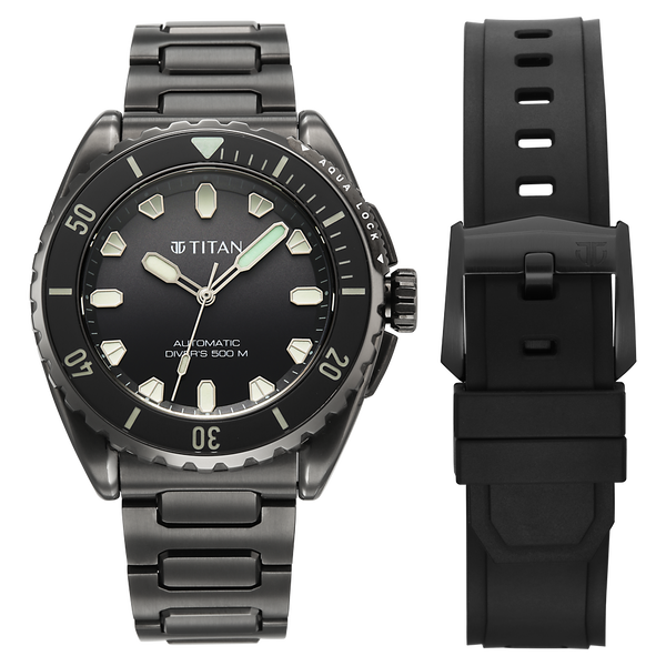 Titan india’s first 500m professional diver’s watch For Men - 10071QM01