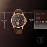 Titan Automatic Atrium Offset Seconds Open Heart Automatic 10076wl01