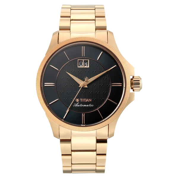 Titan Automatic Midnite Big Date Automatic 10076wm02